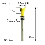 ディグラム dm12810 ダブテイルビット・アリ錐1/4 (刃径12.7mm)