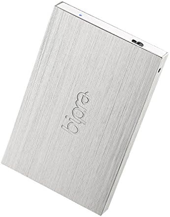 Bipra 100Gb 100 Gb 2.5 External Hard Drive Pocket Size Slim Usb 3.0- Grey/Silver - Ntfs