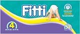 Fitti Mega Baby Diapers, Size 4, 52 Count (4-Pack) (208 Count