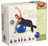 SPRI 1B4ALL-55 One-Ball-For-All Kit with 55-Centimeter Ball, Pump and Exercise Chart