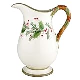 Lenox Holiday Gatherings Carved Pitcher
