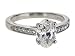 Platinum Oval Cut Diamond Ring (GIA Certified 1.56 ct center, 1.70 cttw, E Color, VVS2 Clarity), Size 6