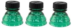 Three (3) Green - Snap Capps - Reclosable Can Tops (Turns Almost Any Can into a Bottle!) Save Money Buy Cans over Bottles! Snap Capp - NO MORE Flat Drinks