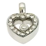14k White Heart 0.2 Ct Diamond Pendant