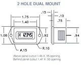 Redington MODEL 51 - Inductive Hour Meters - Hours, Inductive, 2 Hole, Panel Mount