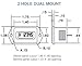 Redington MODEL 51 - Inductive Hour Meters - Hours, Inductive, 2 Hole, Panel Mount