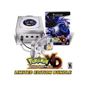 Gamecube Platinum Console (Includes Pokemon XD Gale of Darkness) Bundle