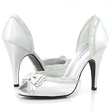 Delicious Irma Pumps 8.5 Silver Satin