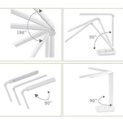 Guanya F228 Dimmable LED Desk Lamp,touch-sensitive Control Panel, 5v/1a USB Charging Port(green,blue,white)