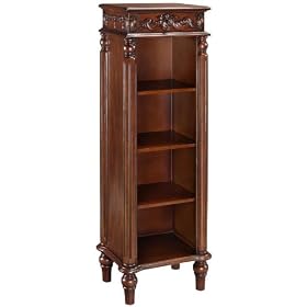 Josephine Linen Etagere, THREE-SHELF, ANTIQUE CHERRY by Home Decorators Collection