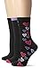 Betsey Johnson Women's Three-Pack Hearts and Stripes Crew Socks