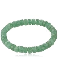 Aventurine Faceted Rondelle Stretch Bracelet, 7.5"