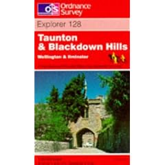 Taunton and Blackdown Hills, Wellington and Ilminster (Explorer Maps)
