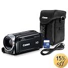 Canon Vixia HFR400 Camcorder Bundle with case, 4GB Memory Card, HDMI cable, 8155B011