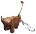 Casual Barn Hand-Made Premium Leather Keychain, Light Brown Cow