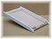 Cot top changer in white with brown check mat