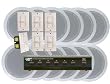 Pyle KTHSP125 6 Room In-Ceiling Home Speaker System w/6 Volume Controls Knob & Selector