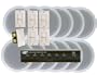 Pyle KTHSP125 6 Room In-Ceiling Home Speaker System w/6 Volume Controls Knob & Selector