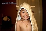 Bamboo Baby Hooded Bath Towel Organic with Cute Little Horns
