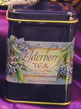 Wild Elderberry Tea Tin (20 Tea Bags) by Huckleberry Haven, Inc.