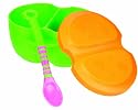 Sassy EZ Grip Infant Bowl with Color Change Spoon, Colors May Vary - Single Pack