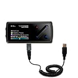 Coiled Power Hot Sync and Charge USB Data Cable w/ Tip Exchange for the Cowon iAudio 7 - Gomadic Brand