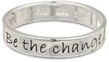 Sterling Silver "Be The Change You Wish To See in the World" Ring