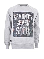 Seventy Seven Sudadera Tropical Soul (Gris Claro)