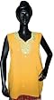 Designer Tops-buff Colored Kurtis Tunics Georgette Tunic Size Small