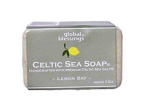 Handcrafted Vegan Lemon Bay Celtic Sea Salt Bath Soap