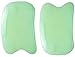 Jade Gua Sha From Ashtonbee, 2-Pack, Massage Tools, Beautiful Hand-Made, Friction Reduced, Traditional Chinese Scrubbing for Therapeutic Relief and Skin Renewal. Start Scrubbing Now!