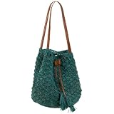 Mar Y Sol Solana Crochet Raffia Drawstring Sho