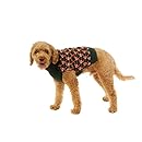 Alex Stevens 100-Percent Cotton Jacquard 8 Bit Santa Doggie Apparel Clothing Mock Turtleneck Sweater, X-Large