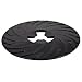 3M Disc Pad Face Plate Ribbed 81729, 9" Diameter, Black (Pack of 10)