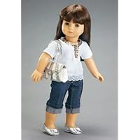 Recollection Denim Capri & T-shirt Outfit Fits 18' American Girl Dolls