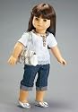 Recollection Outfit ~ Includes Denim Capri & T-shirt with Sequins ~ Fits 18" American Girl Dolls ~ Holiday Sale Price