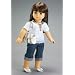 Christmas Fun Doll Outfit ~ Recollection Denim Capri & T-shirt Fits 18" American Girl Dolls