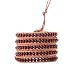 NEWSTONE（ニューストーン) ５連続ラッピング　ブレスレット　海外芸能人・セレブご愛用のストーンラップ/レザーブレスレット・５重本革【ガーネット】・CHAN LUUチャンルー　や　数珠ブレスのファンにも【ギフト箱無料】