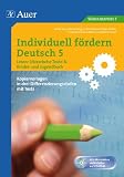Produkt-Bild: Individuell f&ouml;rdern: Deutsch 5. Lesen: Literarische Texte & Kinder- und Jugendbuch. Kopiervorlagen in drei Differenzierungsstufen mit Tests
