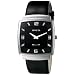Invicta Men's Slim Collection Square Black Leather Watch #5131