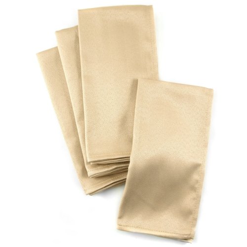 Tribeca Gold Cloth Dinner Napkins, Set of 12