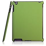 【全5色】iPAd 2 ケース　カバー　プラスチックケース　グリーン　Plastic Case for iPad 2 保護フィルム付（1302-5）