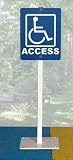 M&M Playground Heavy Duty Traffic Signs - Handicap