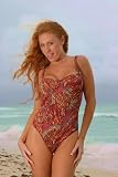 Solar Tan Thru Tom Cats C-D Underwire Tank