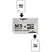 White Dual Slot PSP Memory Stick Pro Duo Adapter