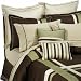 NAUTICA LAUGHLIN PLAID CHOCOLATE BROWN / SAGE / IVORY DUVET COVER, FULL/QUEEN