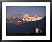 Abandoned Grain Elevators in Front of Chugach Mountains, Chugach National Forest, USA Framed Art Poster Print by Brent Winebrenner, 31x25