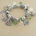 Irish Hearts and Shamrocks Stretch Charm Bracelet