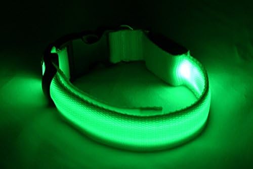 Altitude Goods - LED Dog Collar for Improved Visibility and Safety - USB Rechargeable - Water Resistant - 7 Stylish Colors Available in 4 Sizes - Keep Your Best Friend Safe At Night