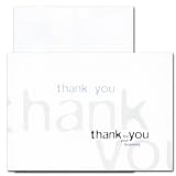 Thank You Cards - Triple Business Appreciation, Box of 10 cards and envelopes